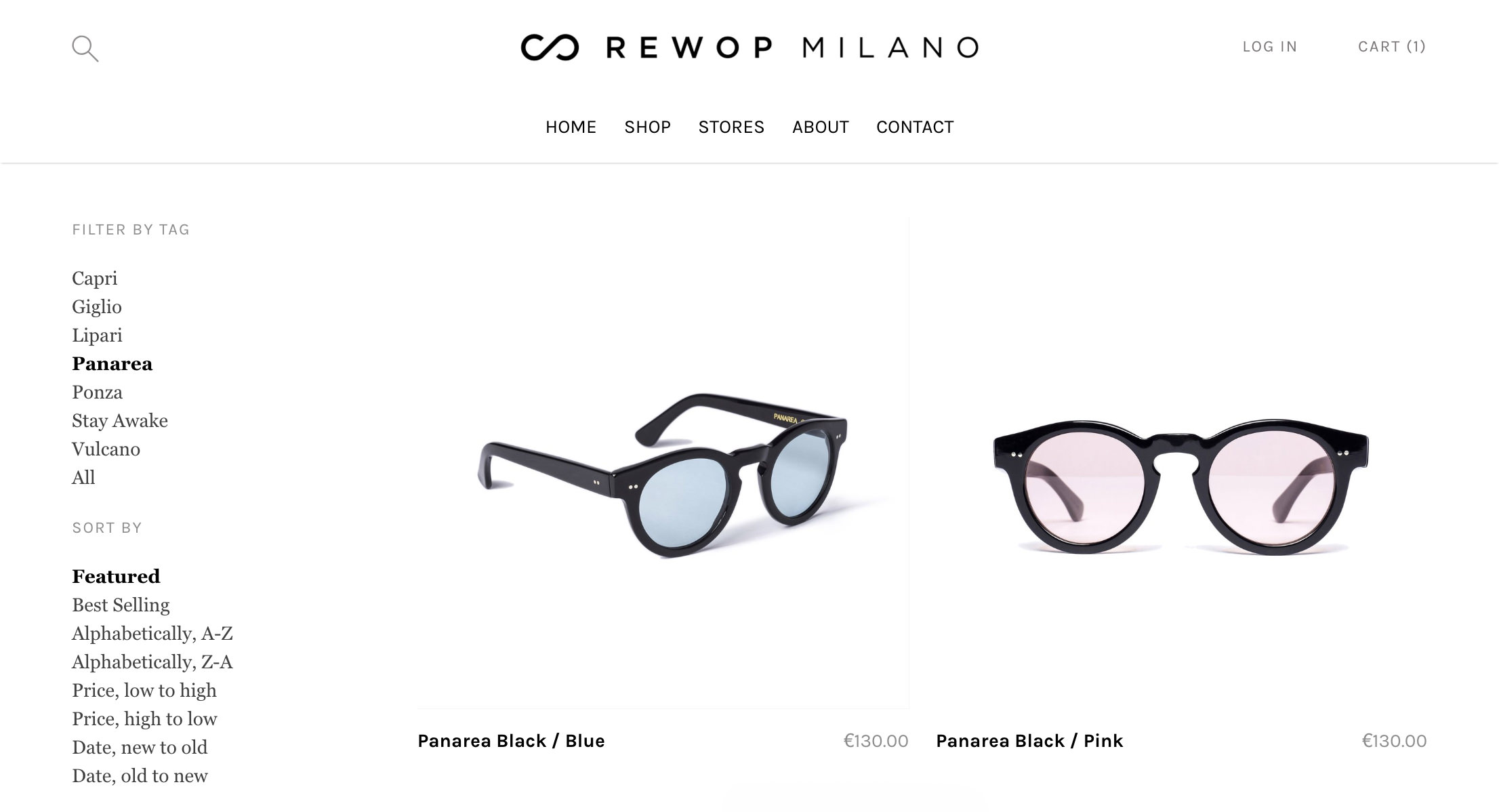 Rewop Milano Catalog page
